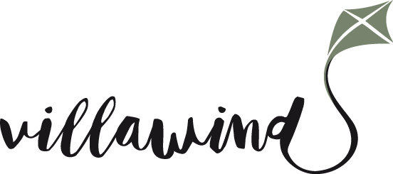 Logo von Villawind mit Drachen und Schriftzug