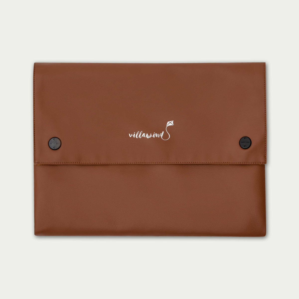 Faltbare Wickeltasche von Villawind für unterwegs in der Farbe Caramel 